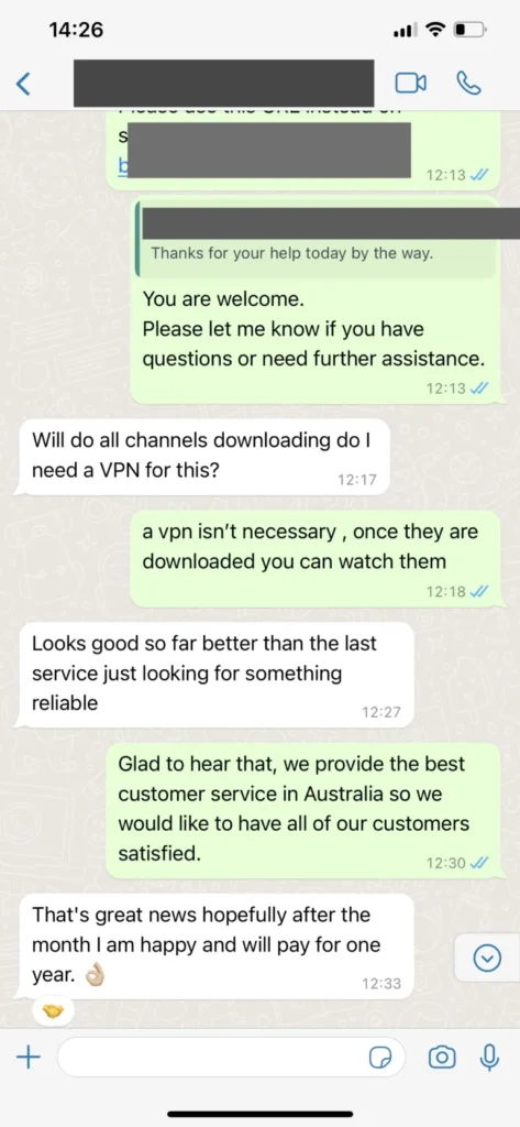 WhatsApp Kundenbewertung 3 Varodatic